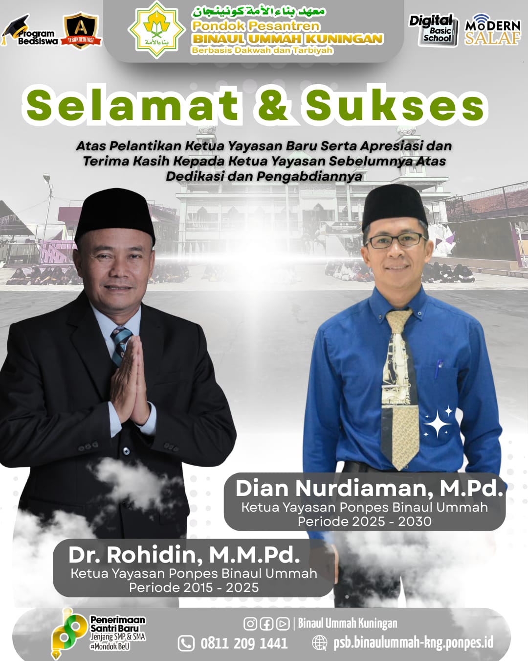 Pergantian Ketua Yayasan Pondok Pesantren Binaul Ummah Kuningan: Tonggak Baru Menuju Lembaga Pendidikan yang Semakin Maju dan Berkah